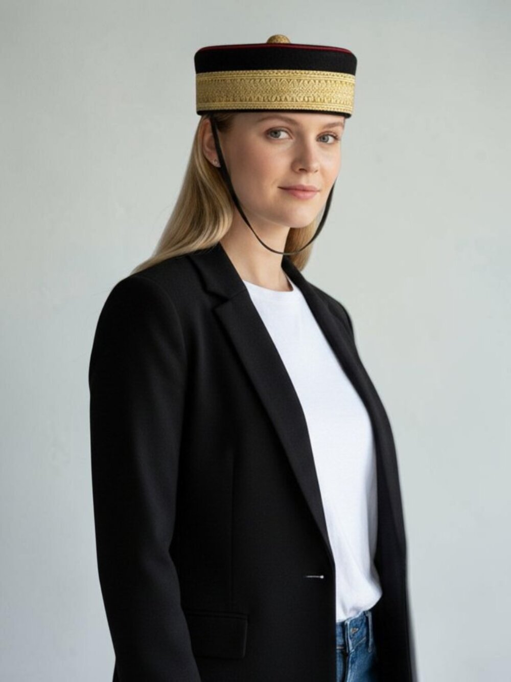 Royal Canadian Cadet Pillbox Marching Cap — Military Ceremonial Headwear